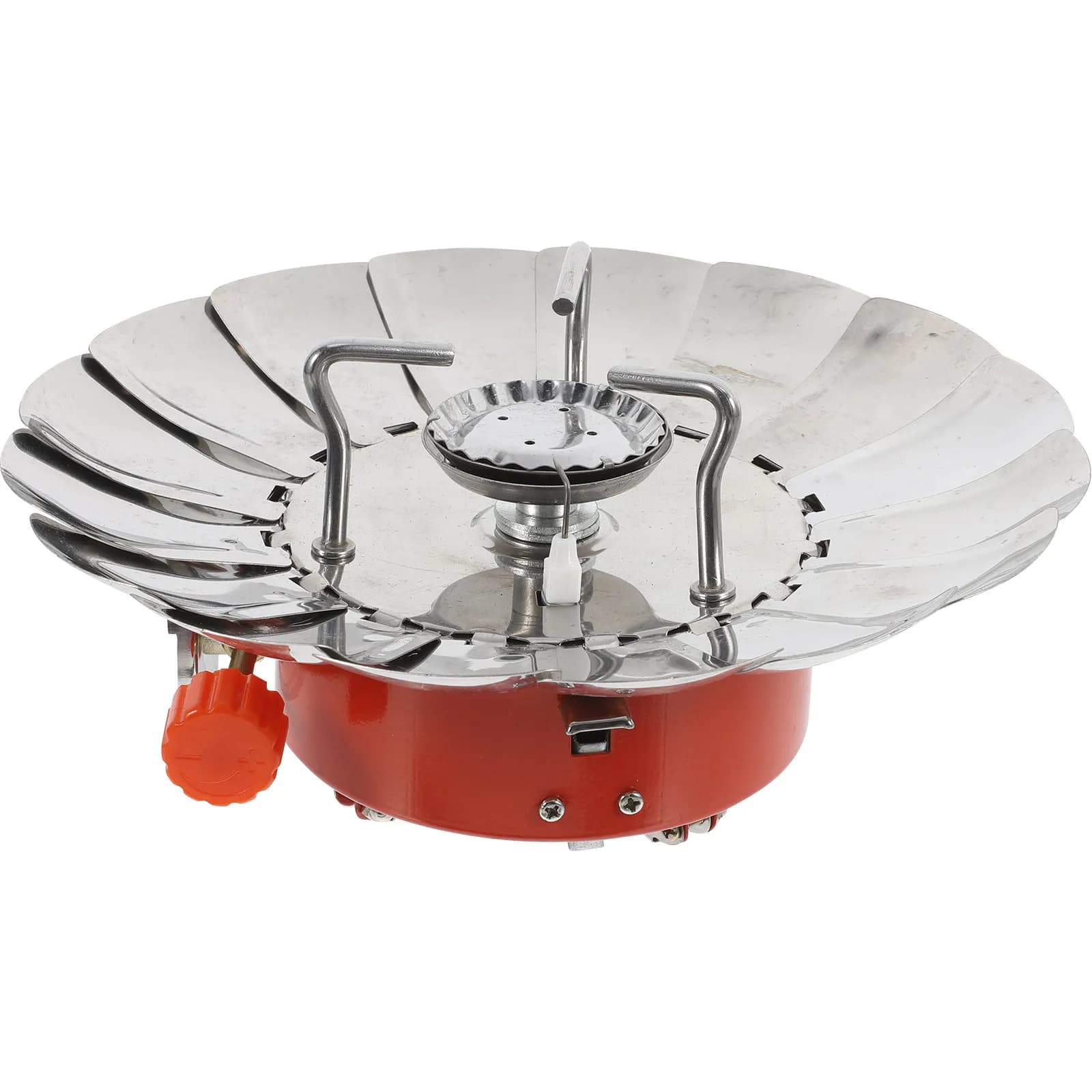 Portable Mini Lotus Furnace Outdoor Windproof Gas Stove Camping Picnic Barbecue Stove High Quality Burner Trachea Connection