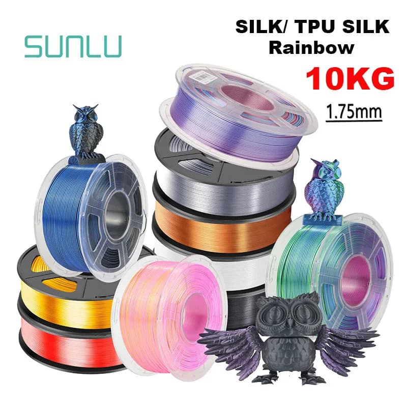 SUNLU SETA/TPU SETA/PLA 3D Filament/Double/Triple Colors Filament 1,75mm 10 Rolls 1KG 3D Printer Filament for 3D Printer