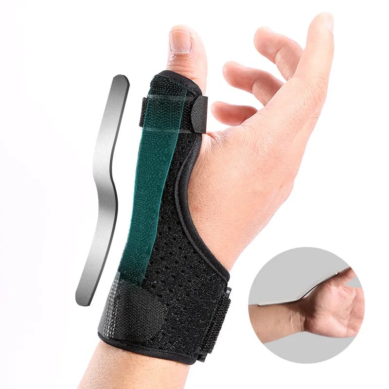 Carpal Tunnel Wrist Brace with Thumb Support, Steel Splint Stabilizer for Arthritis, Hand Finger Guard Protector for Daily Use 1pc