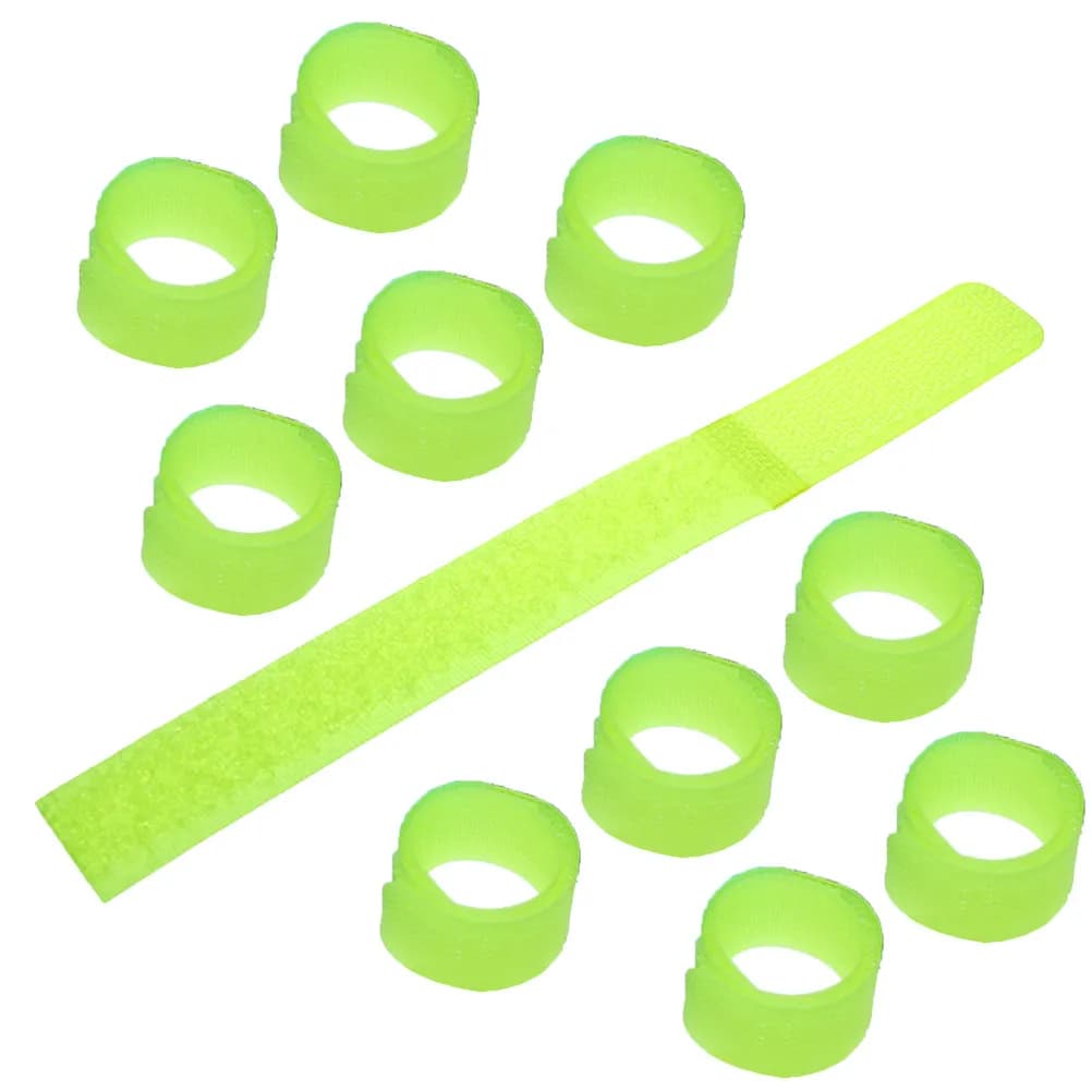 100Pcs Wire Organizer Strap Cable Tie Organizer For Professional Nylon Straps Fluorescent Travel Earphone