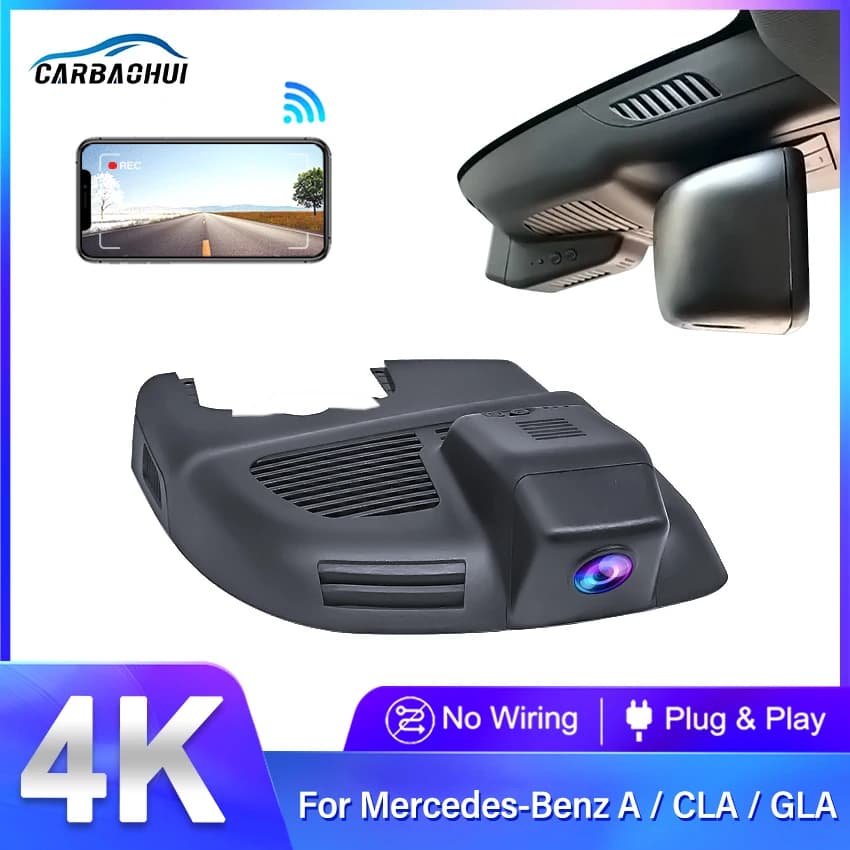 Videoregistratore DVR per auto 4K 2160P Plug and Play, Dashcam per Mercedes Benz A45 CLA220d W117 2017 GLA220 GLA260 Versione Top 2019