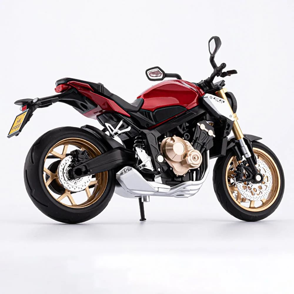 Scala 1:12 Honda CB650 HP4 Modello di moto Giocattolo Pressofuso in lega Assorbimento degli urti Modelli di motori da corsa in miniatura per i regali dei bambini