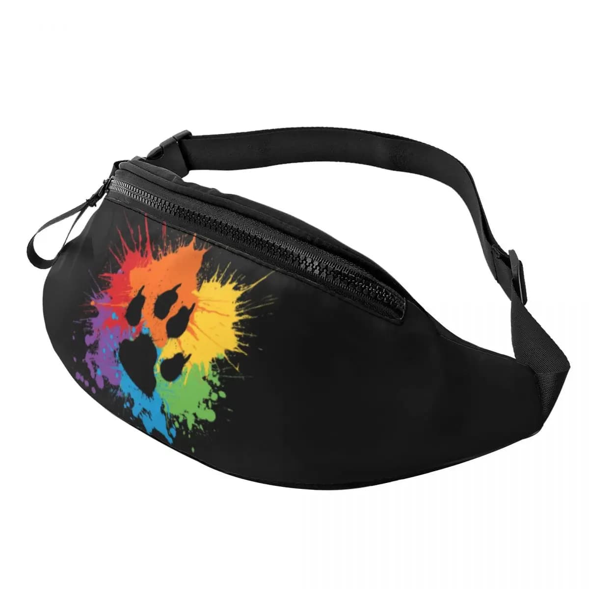 Marsupio personalizzato Gay Bear Paw Pride per viaggiare donna uomo GLBT LGBT Rainbow Pride borsa a tracolla marsupio per telefono