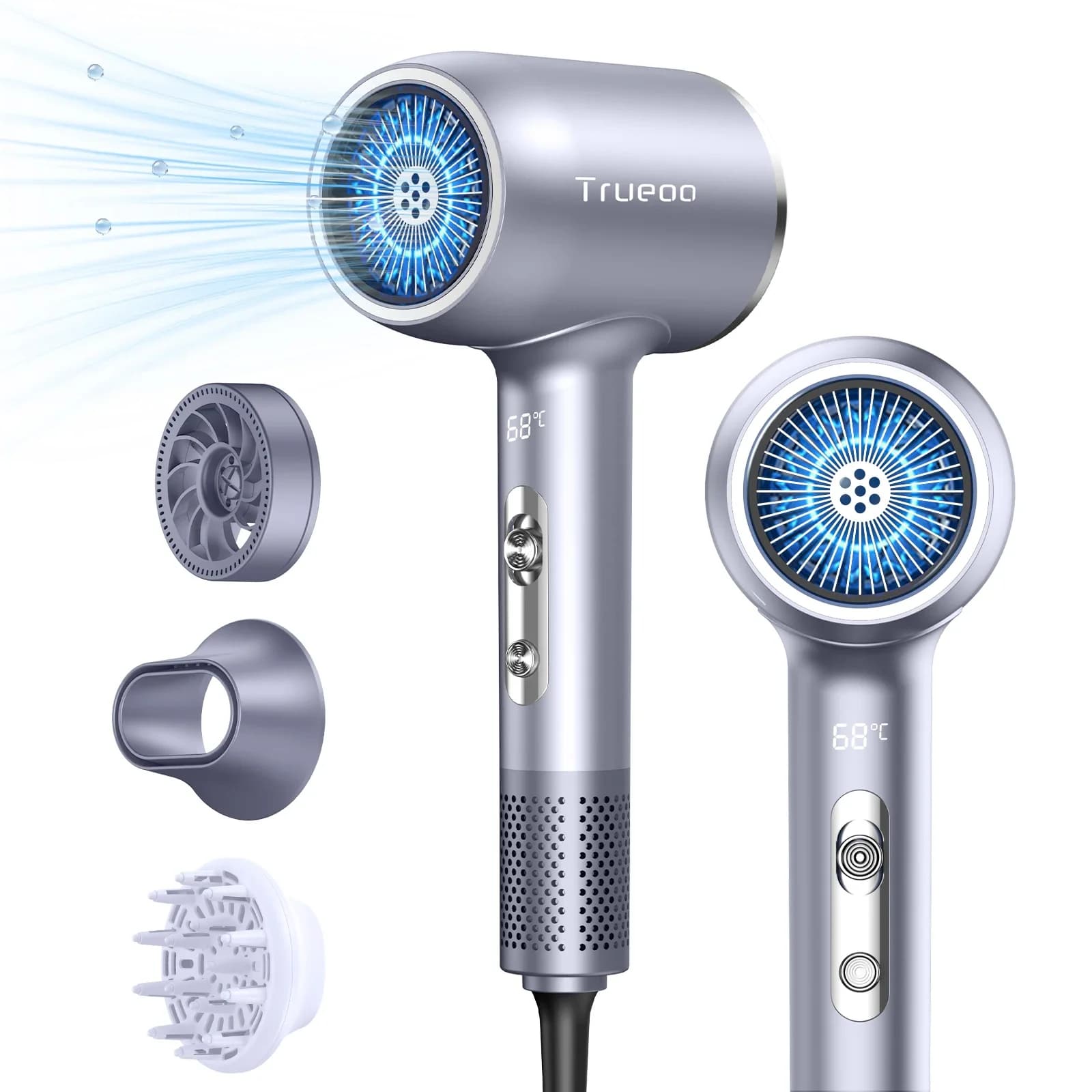 Hairdryer in Rapid Drying, Hair Care Multifunction Hair Care Haircare, Ergonomic
