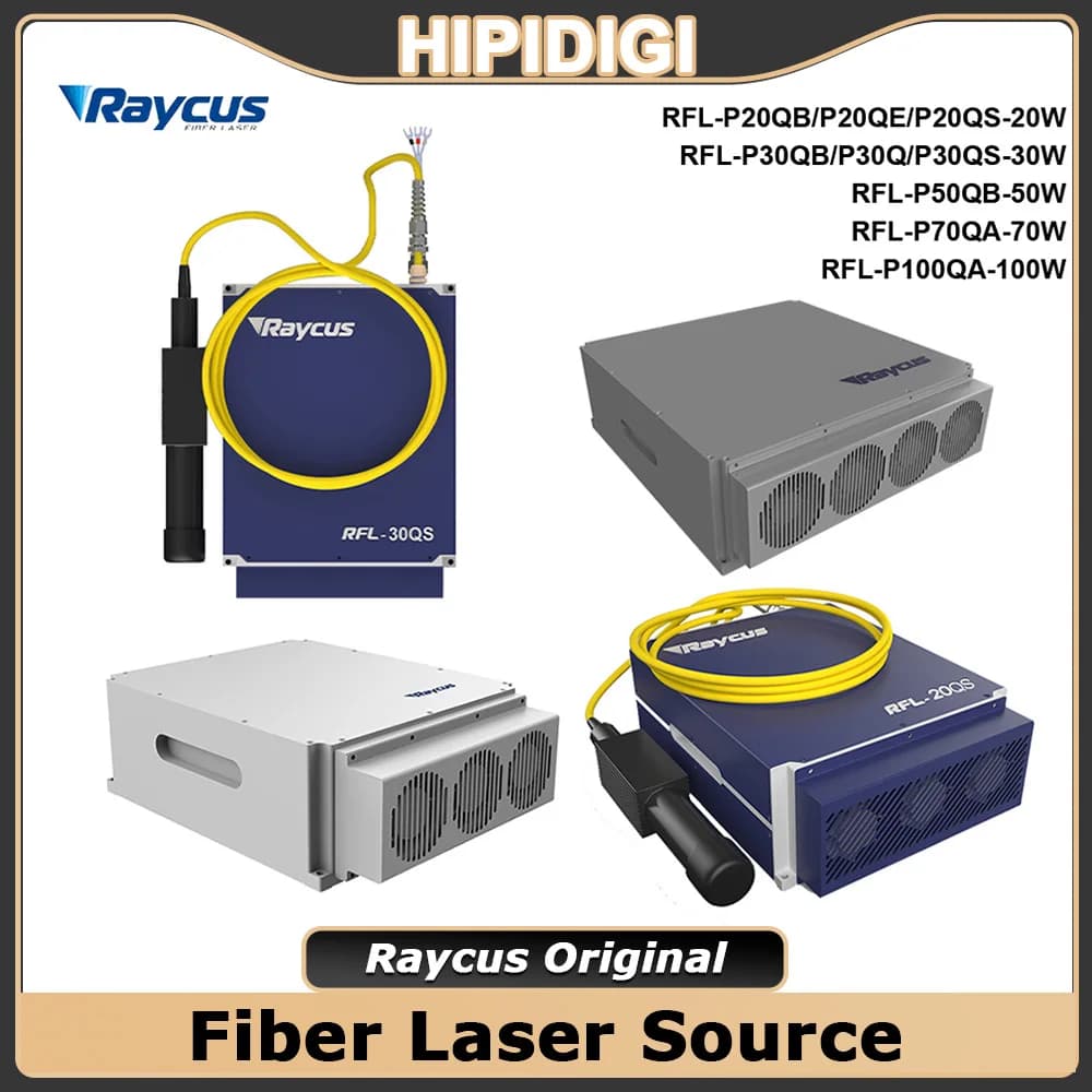 Sorgente laser a fibra continua a impulsi Raycus originale 20W 30W 50W 70W 100W QA QB QE QS per macchina per incisione e marcatura RFL20QE/30QB