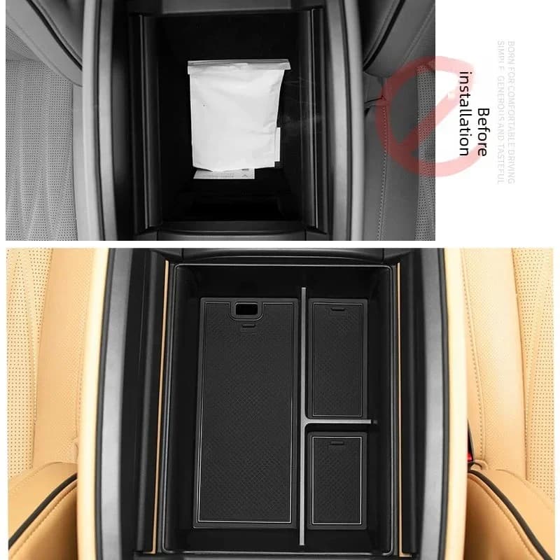 Car Center Console Lower Storage Box Armrest Organizer Tray Multifunctional Interior Sorting Accessories For VOYAH Dreamer 2024