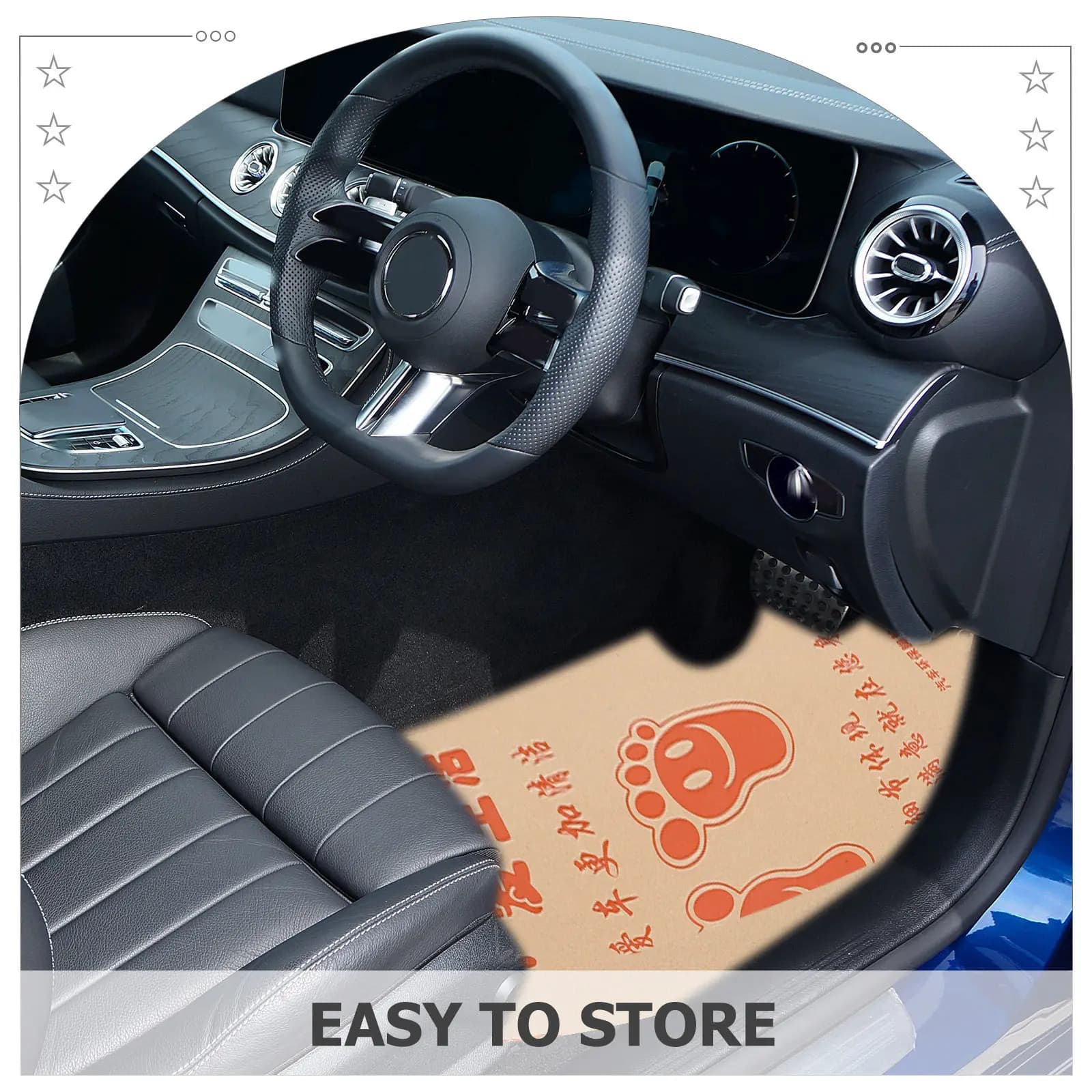 100 Pezzi Tappetini Auto in Carta Usa e Getta per Detailing, Universali, Leggeri, Portatili e Salvaspazio