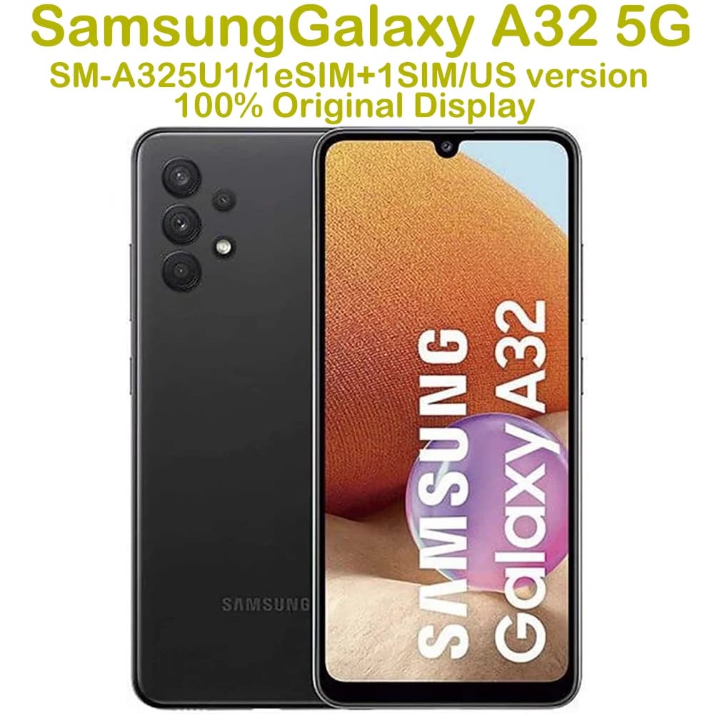 Samsung Galaxy A32 5G Smartphone Android, Schermo 6.5 Pollici 60Hz, Fotocamera Quadrupla Samsung 48MP, NFC, 5000mAh, Edizione USA Originale Sbloccata A325U1