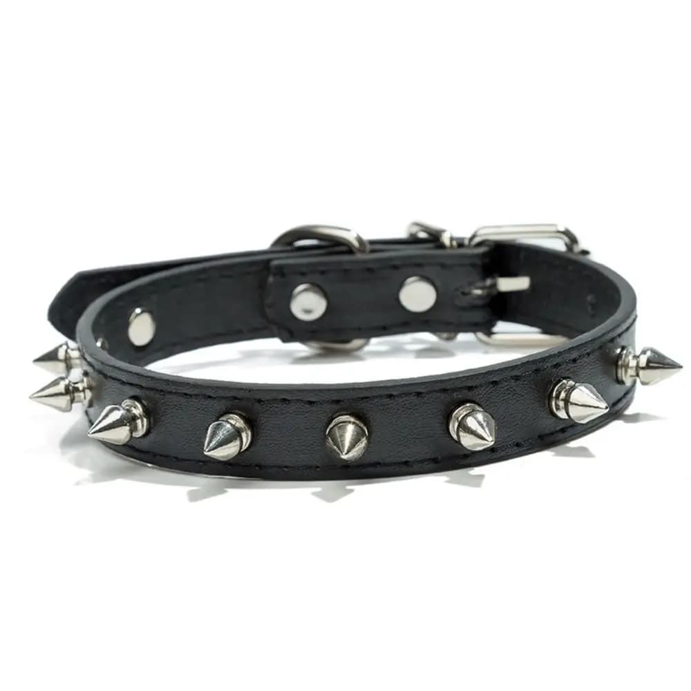 Prodotti per animali Collare per cani in pelle per gatti Collari colorati con borchie a spillo per animali domestici Collana regolabile per animali domestici squisita Cucciolo