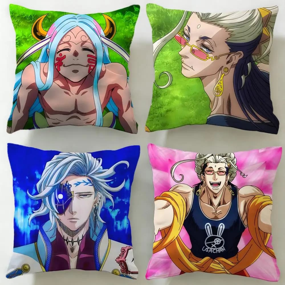 Federa per cuscino classica in stile anime Record of Ragnarok, morbida e facile da lavare, versatile per divano, letto, viaggi e ufficio