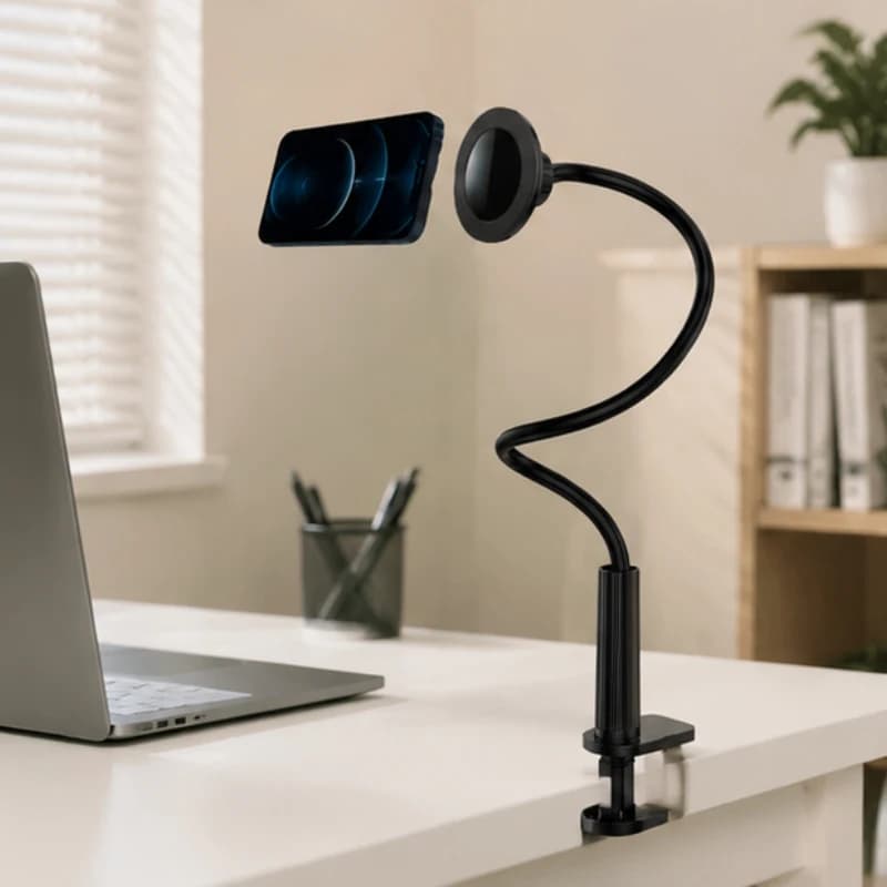 Supporto Magnetico per Telefono 360° ° Supporto Portatile Flessibile da Scrivania e Letto Compatibile con iPhone Magsafe