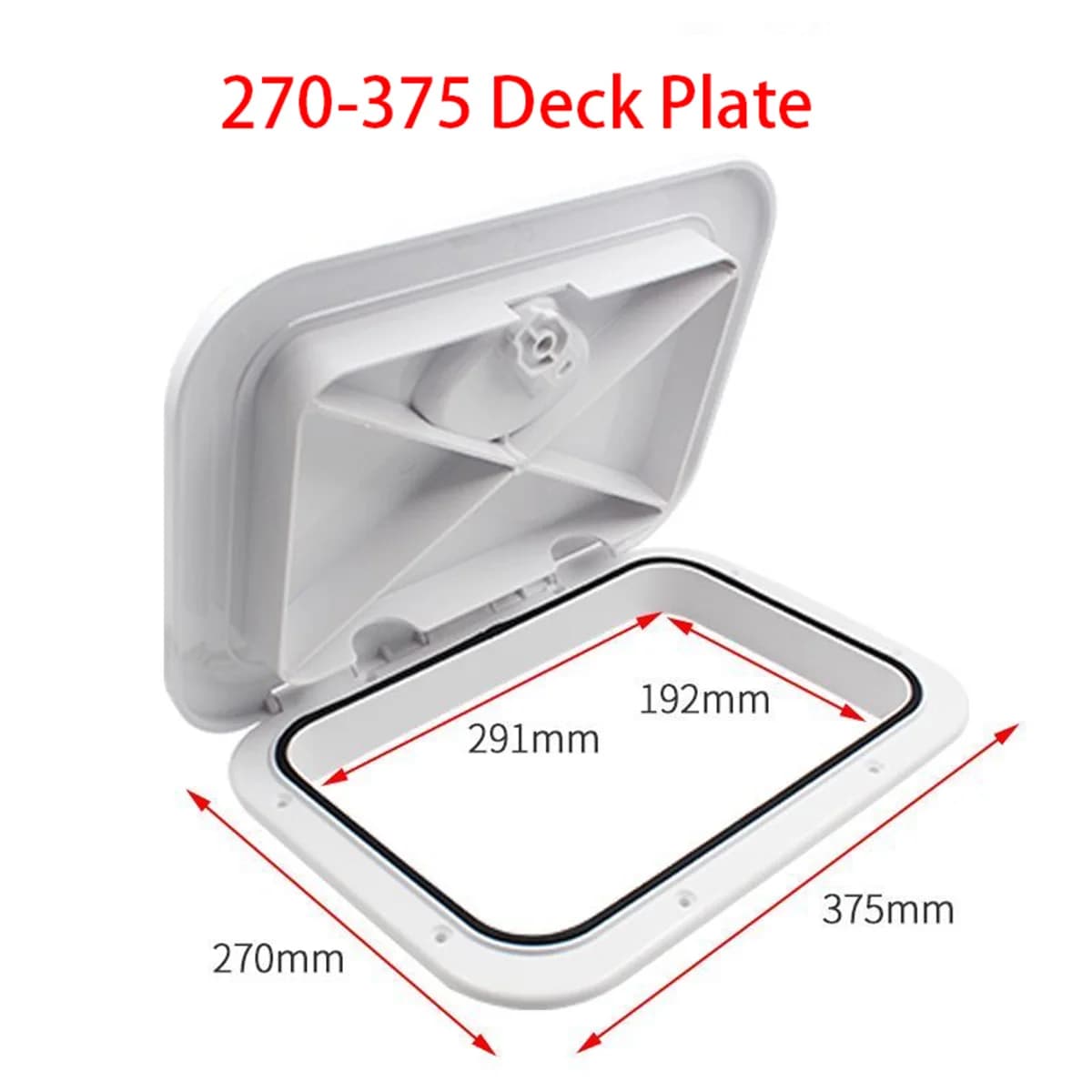 270/375 ABS Anti-Overflow Sealing Cover, Marine Deck Inspection Hatch Cover, Live Fish Box Lid