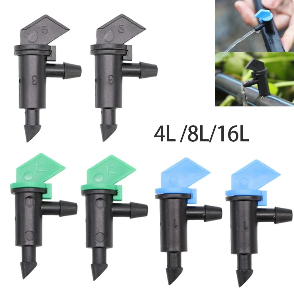 20/50 pz 4L/8L/16L/H garden irrigation hose 4mm dripping ring pipe nozzles plant irrigation in dripping vessel