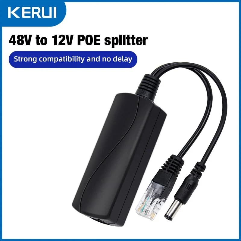 POE Splitter 48V a DC 12V 1.2A 100M POE Iniettore di telecamere Modulo di alimentazione video per porte di commutazione telecamera IP CCTV