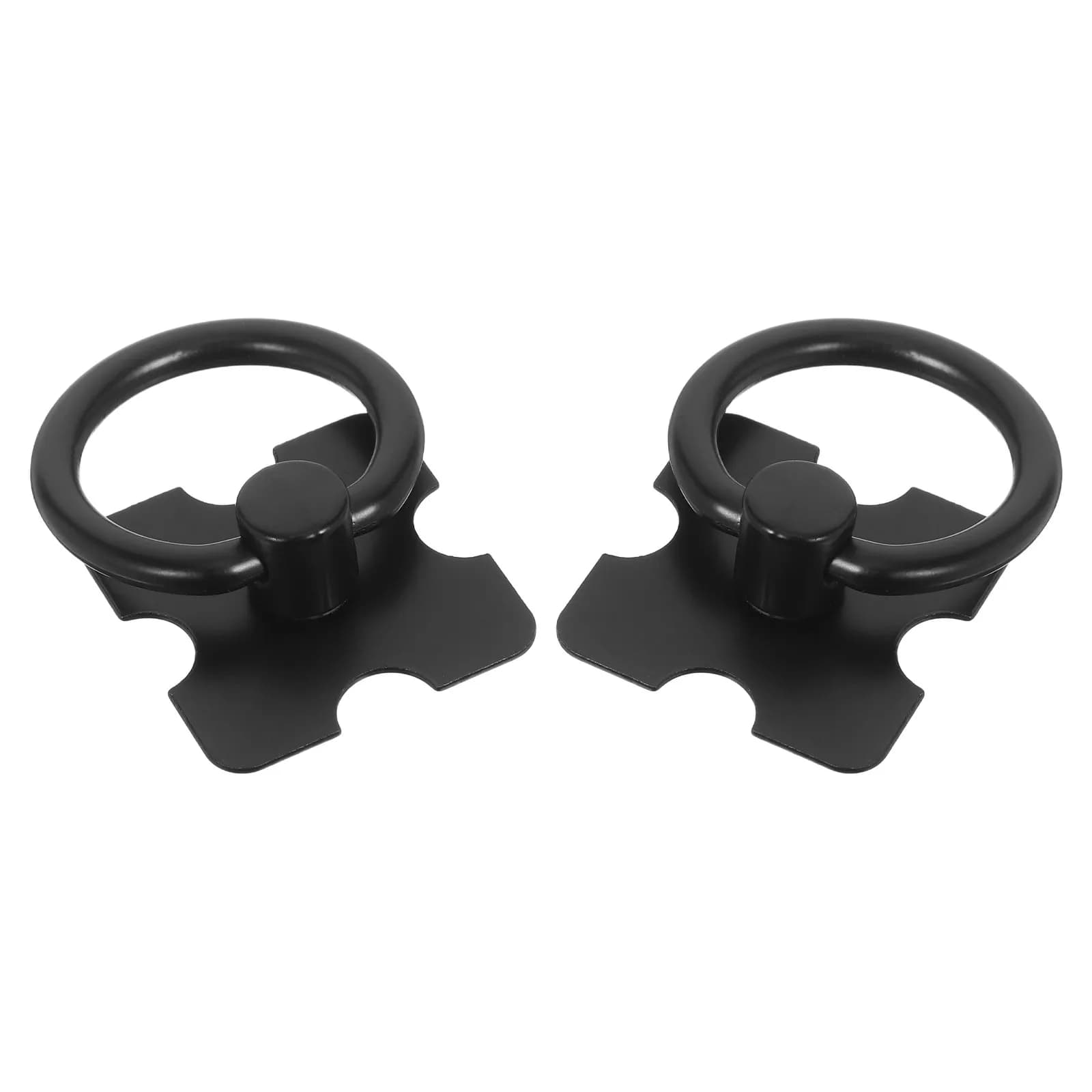 2Pcs Black Metal Cabinet Knob Zinc Alloy Drawer Pull Handle Elegant Simple Design for Kitchen Cabinets Dresser Wardrobe Shoes