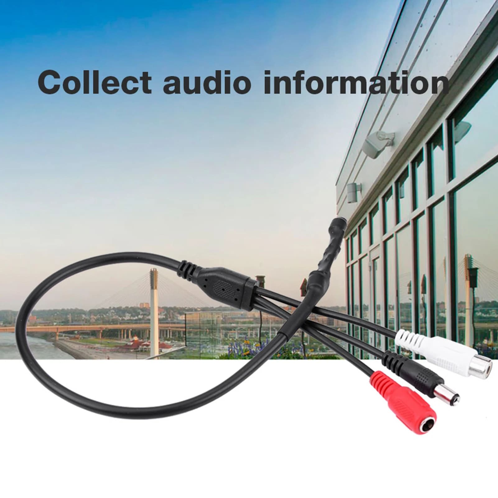 Mini microfono Microfono audio pickup ad alta sensibilità per telecamera di sicurezza CCTV DVR Suono microfono audio cctv microfono pickup audio