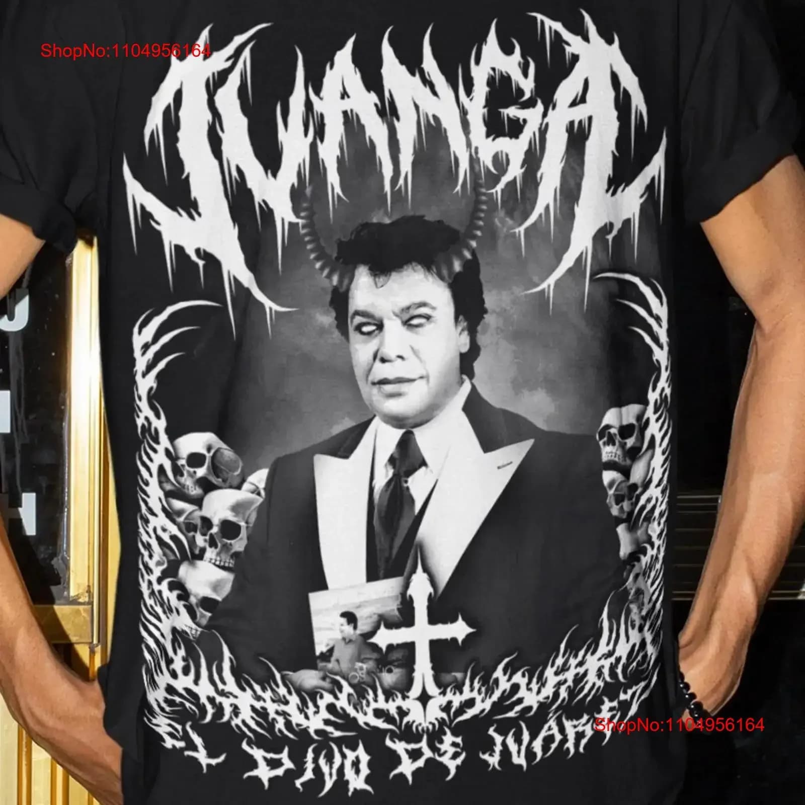 Juan Gabriel Metal Lettering T Shirt Fan Mexican ArtisT El Divo de Juarez vintage Washed designer clothes Comfortable homme