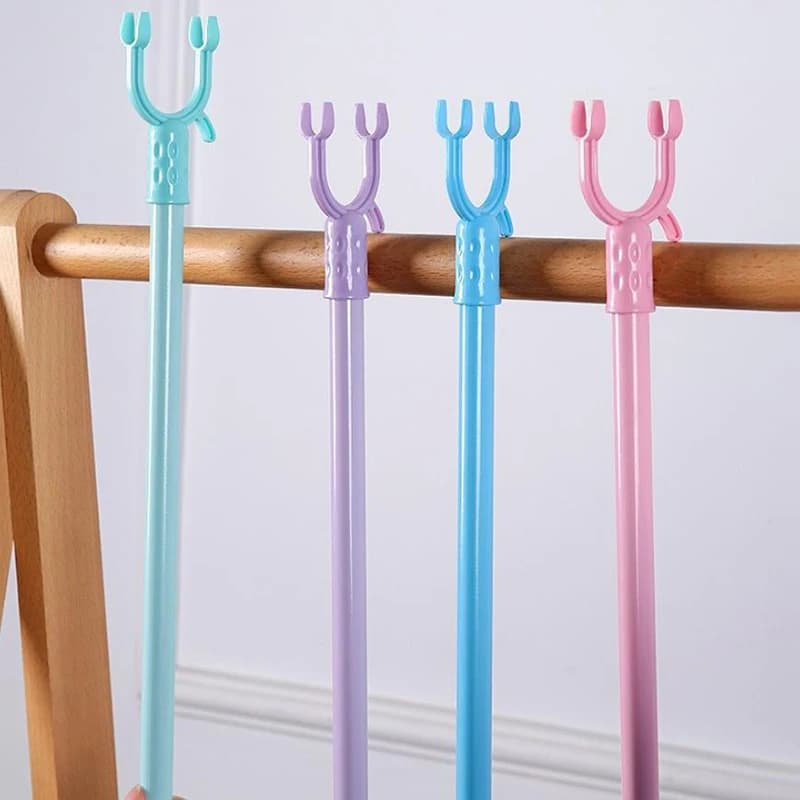 Forklift forklift fork Lift for clothes Retractable door Drying rod Fork for clothes Spare clothes hanger