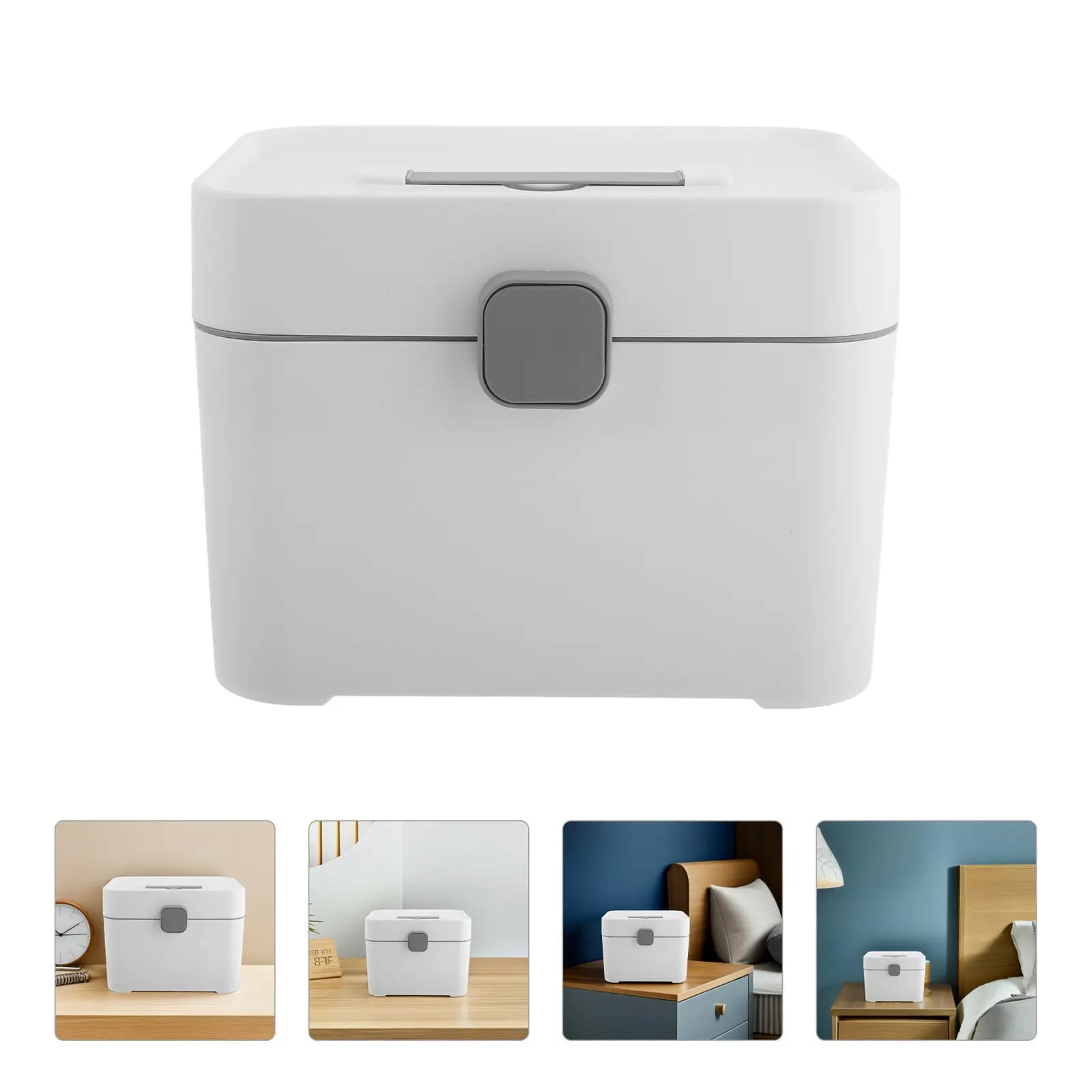 Double Layer Nail Drill Bits Storage Box Nail Polish Organizer Portable Manicure Tools Box Beauty Storage Case
