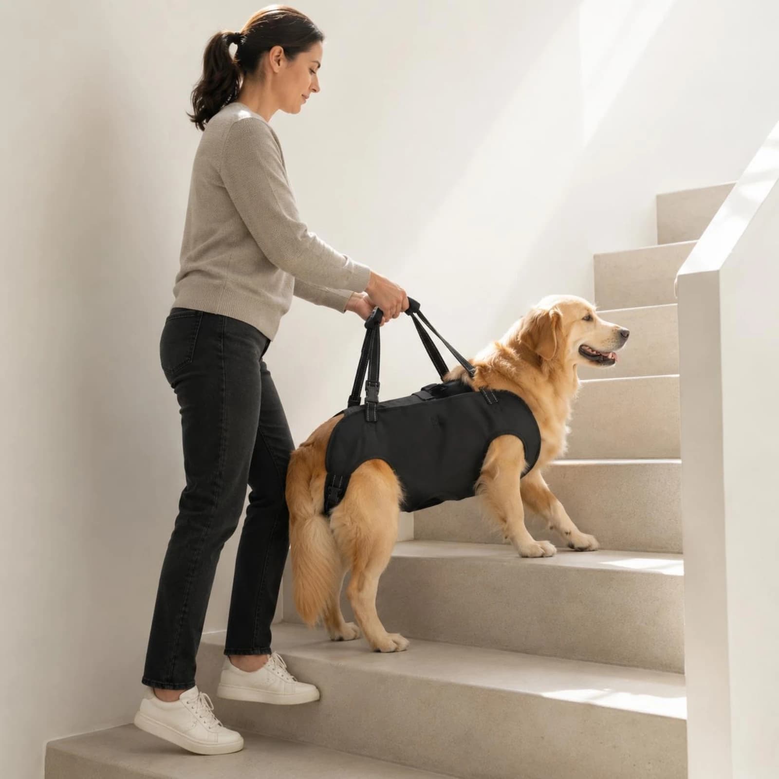 Rehab Support Harness Lifting Straps Dog Support Harness Pet Aid Body-Wrap Soft for Rehabilitation