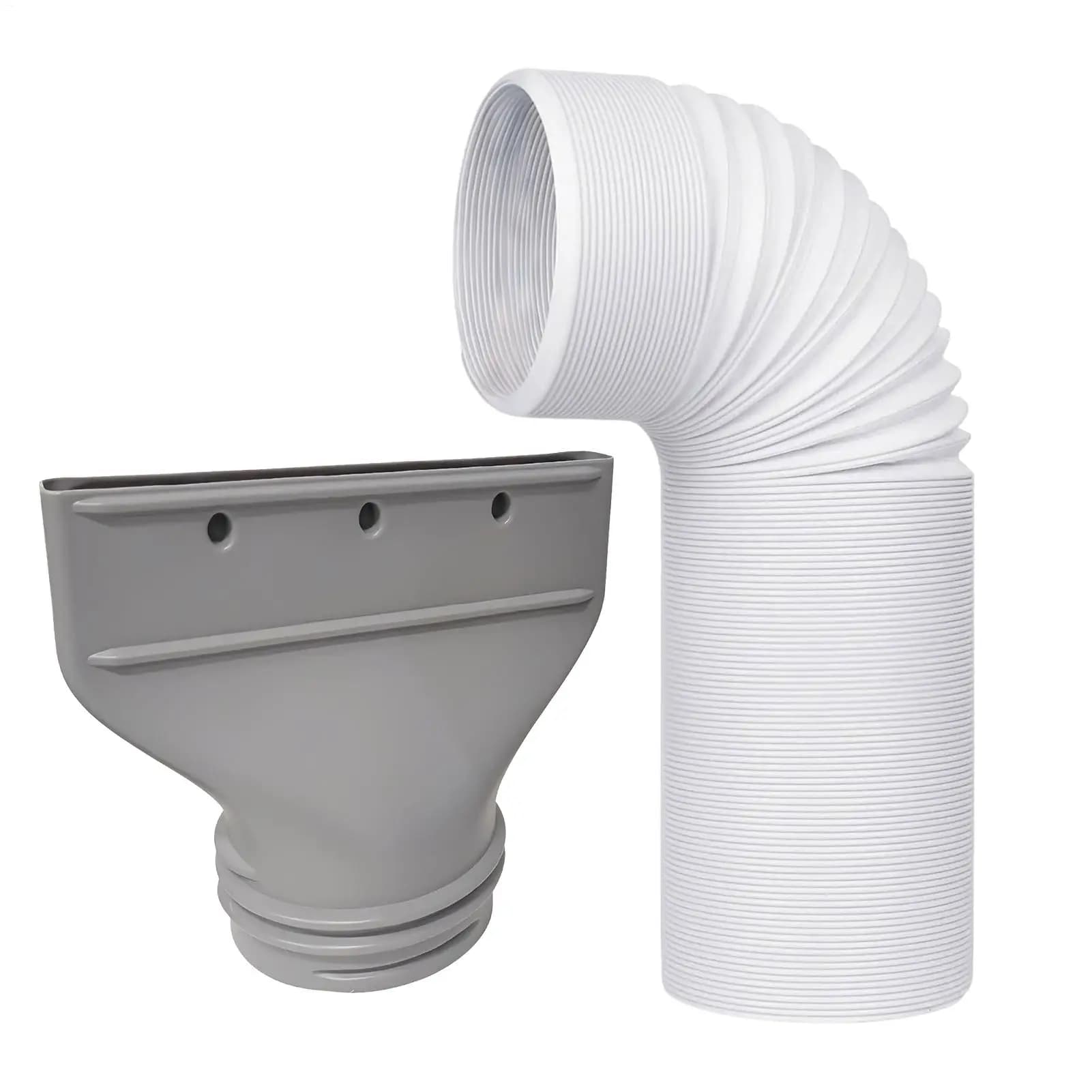Portable Air Conditioner Window Vent Kit AC Exhaust Hose Coupler For 130mm/150mm Diameter Pipe Joint Adapter Extension Pipe 1.5m