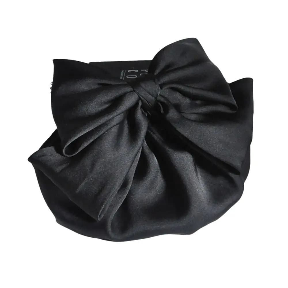 Vintage Large Bowknot Spring Clip Korean Style Ribbon Bun Snood Ponytail Clip Head Flower Nurse Hair Clip Girls