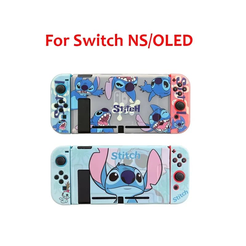 Cover protettiva in morbido silicone TPU cucita Disney, adatta per la cover posteriore protettiva del controller OLED Nintendo Switch NS