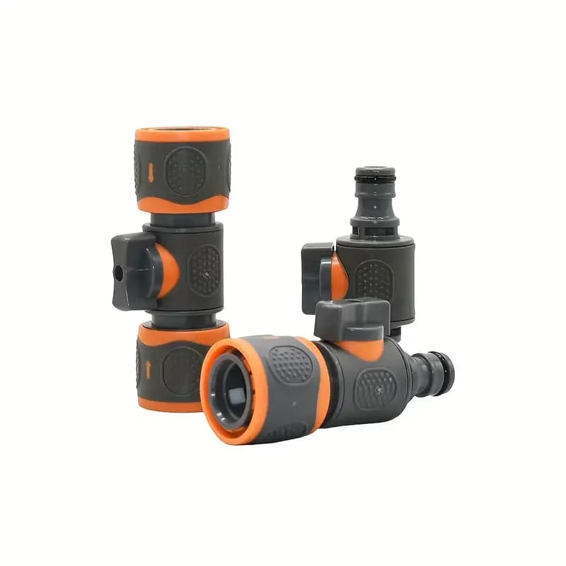 Connettore Rapido per Rubinetto da 16mm, Valvola a Sfera per Tubo da Giardino, Accessori per Pistola Irrigazione, Adattatore per Sistema di Irrigazione a Goccia