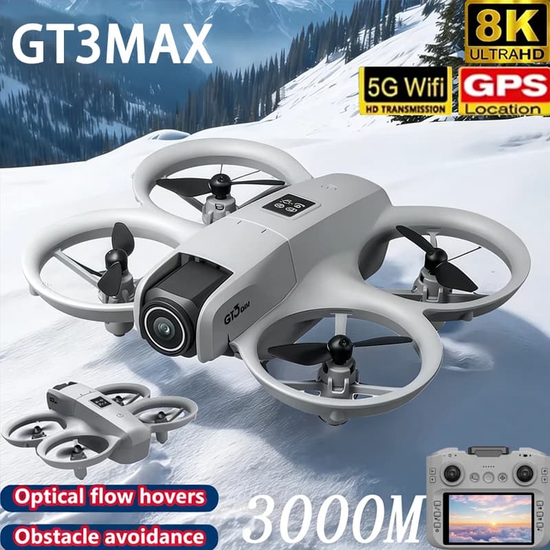 New DJI drone with 8K HD camera, FPV, Foldable RC airplane, Quadricottero con Motor Brushless e Sistema di Evitamento Ostacoli per Adult e bambini, Toy RC