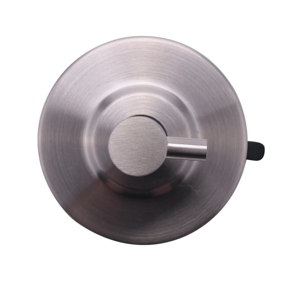 2X Waterproof Strong Vacuum Suction Cup Hanger Stainless Steel Wall Hook Bathroom Silver