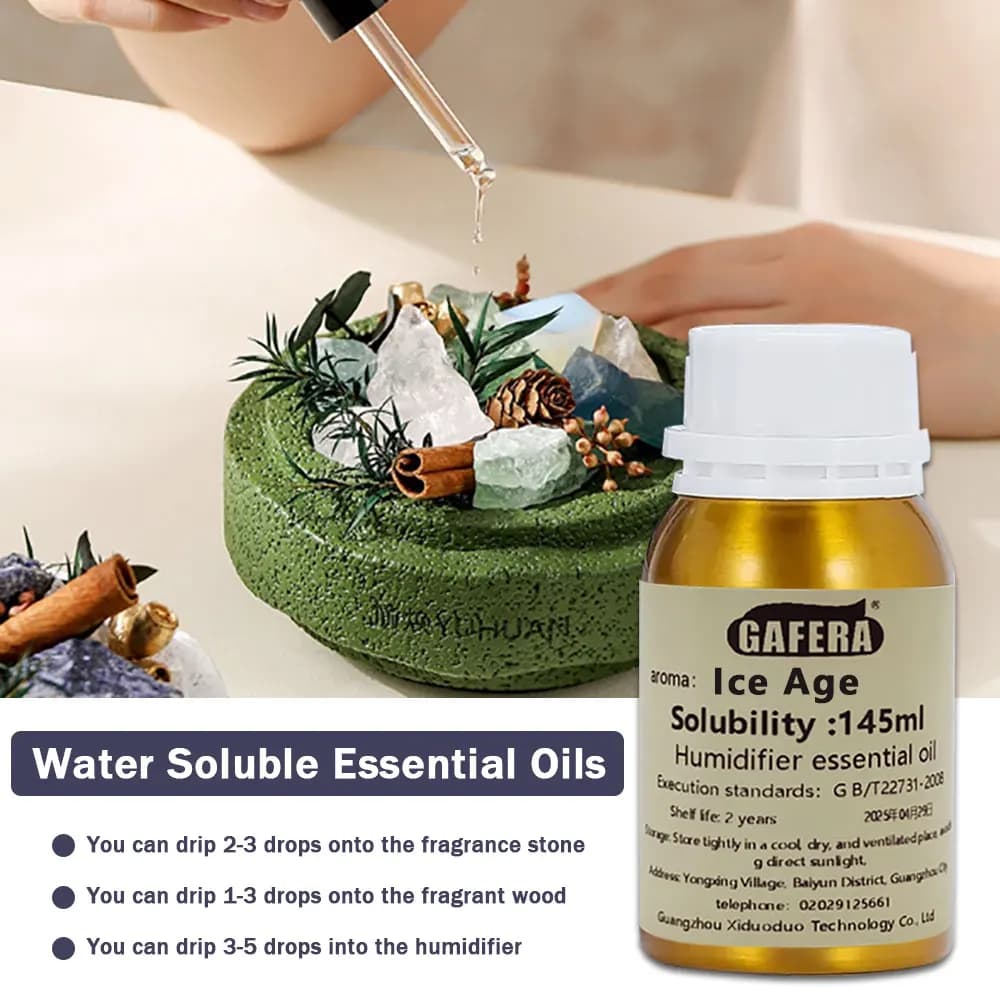 GAFERA 145ml (4.9 fl.oz) Olio Essenziale, per Umidificatore, Pietre di Cristallo e Diffusori in Legno, Olio Profumato Idrosolubile Westin White Tea