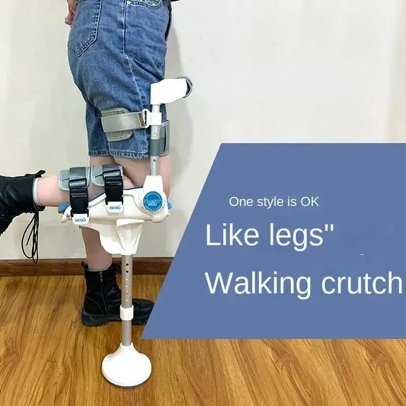 Supporto per frattura della caviglia Lesioni alla caviglia Stampelle retrattili antiscivolo Supporto per le mani Aiuto per la camminata gratuito Stampelle per le gambe per disabili