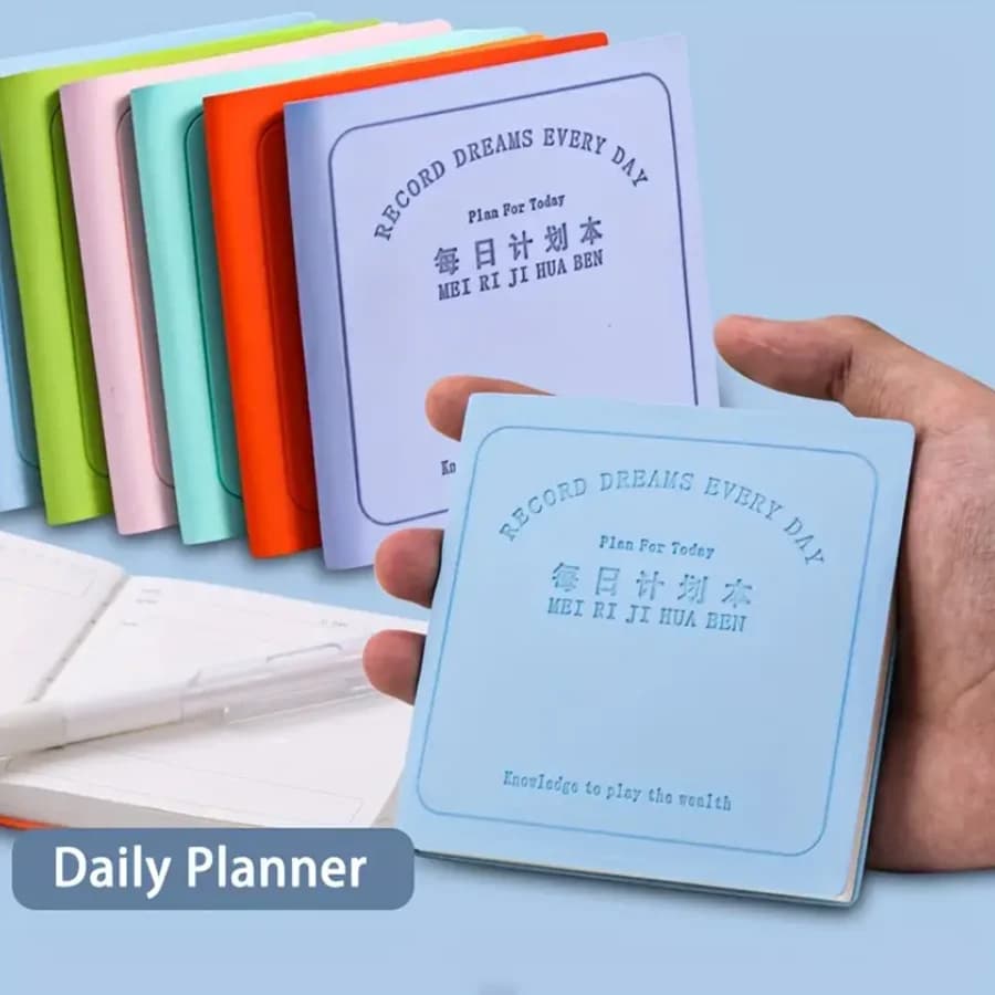 Notebook A6 Habit Tracker - Agenda giornaliera delle obiettivi con pagine di lista di controllo e citazioni motivazionali