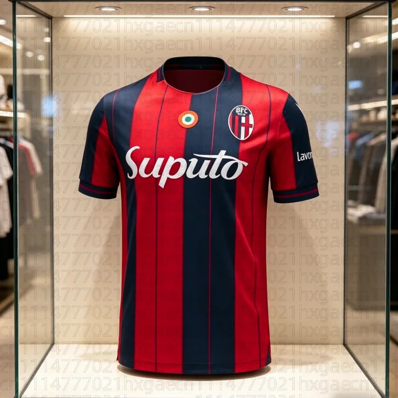 26 Nuove Divise della Squadra del Bologna Football Club Serie A, Magliette Stampate in 3D per Uomo e Donna, Top Sportivo Unisex, T-Shirt per Famiglia e Bambini