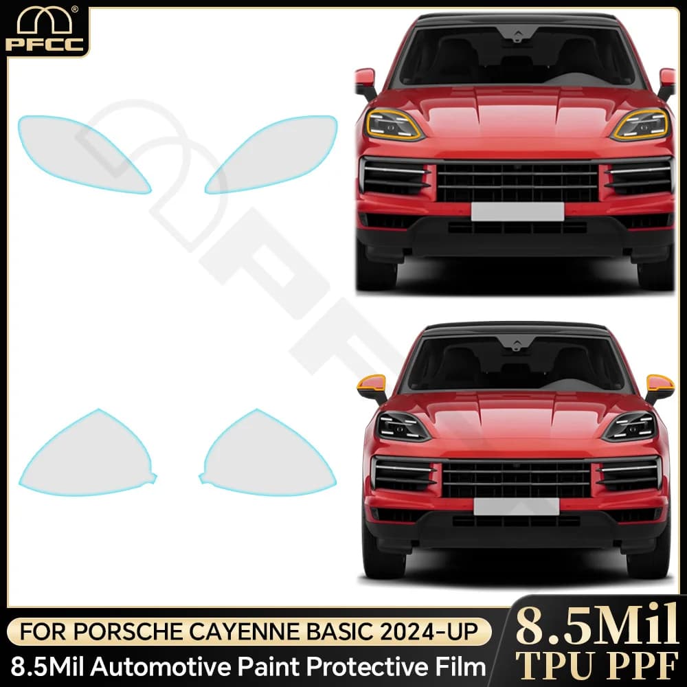 Pre Cutting For Porsche Cayenne Basic 2024-UP PPF Headlight B C Pillar TPU Anti-scratch Anti-scratch Protective Film Resistant