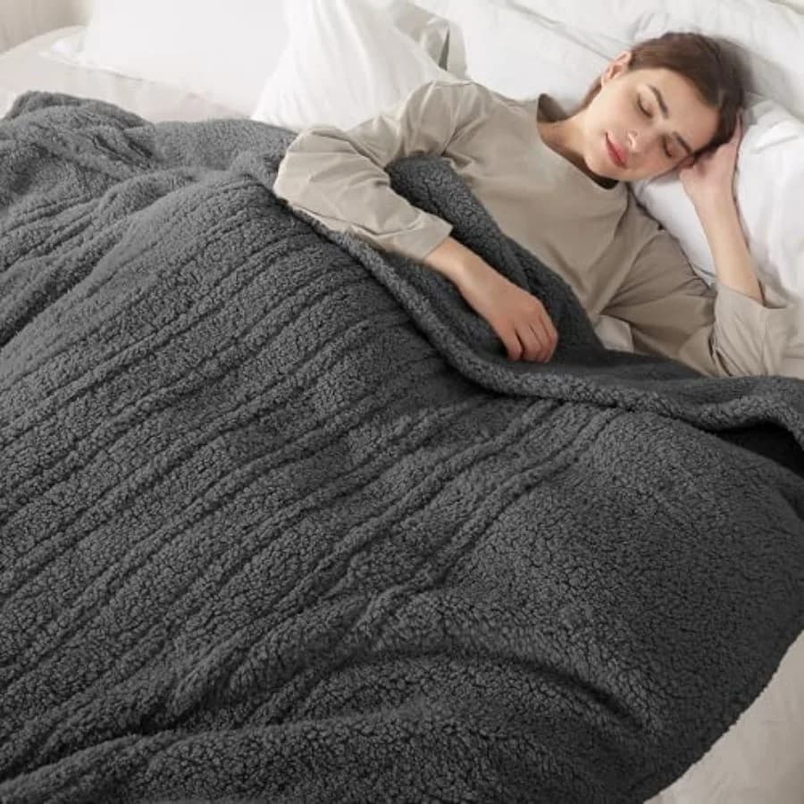 Coperta Elettrica Riscaldata a Grandezza Naturale con 6 Livelli di Calore e Timer Regolabile da 1 a 10 Ore, Ultra Morbida e Spessa