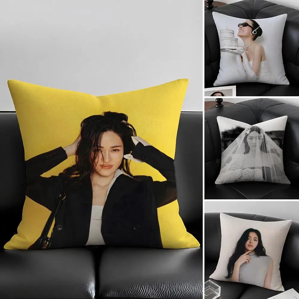 Set di fodere per cuscini in lino naturale, decorazione completa per divano, camera da letto e sedia L-Lingling KwongS