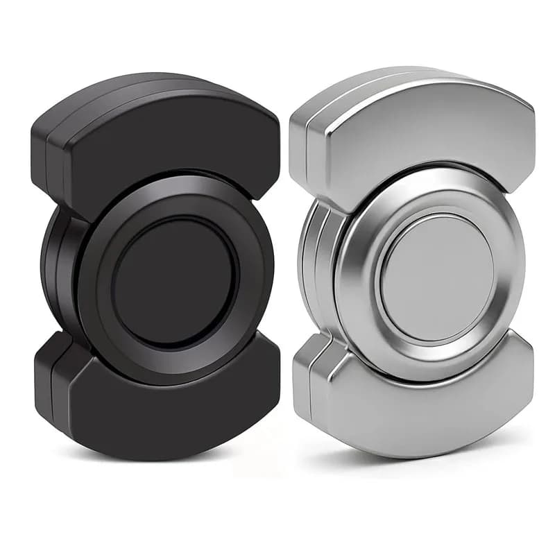 Alloy Metal 3 In1 Fidget Spinner Slider Clicker Magnetic EDC Cool Gadget Silent Stress Relief Enhanced Focus For Adults & Kids