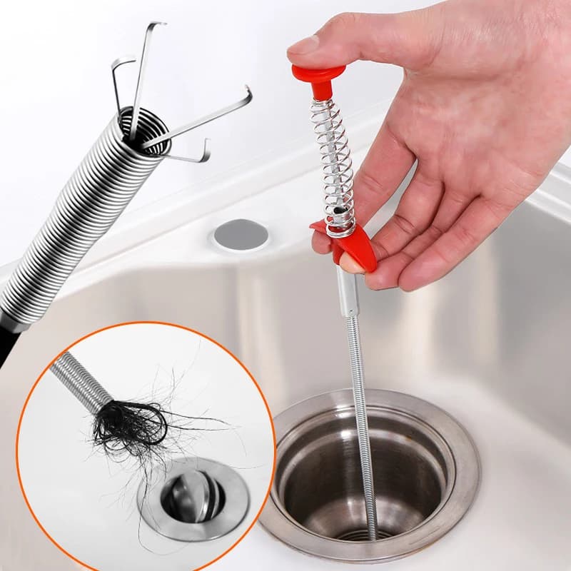 Hydraulic system Four claws hook Draga Fogna Tool for WC Manual Grab cleansing hair clogging for home