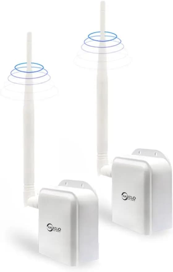 Accesso wireless a lungo raggio da punto a punto con antenna ad alto guadagno, ripetitore a ponte WiFi 2.4G supporta 2600 piedi