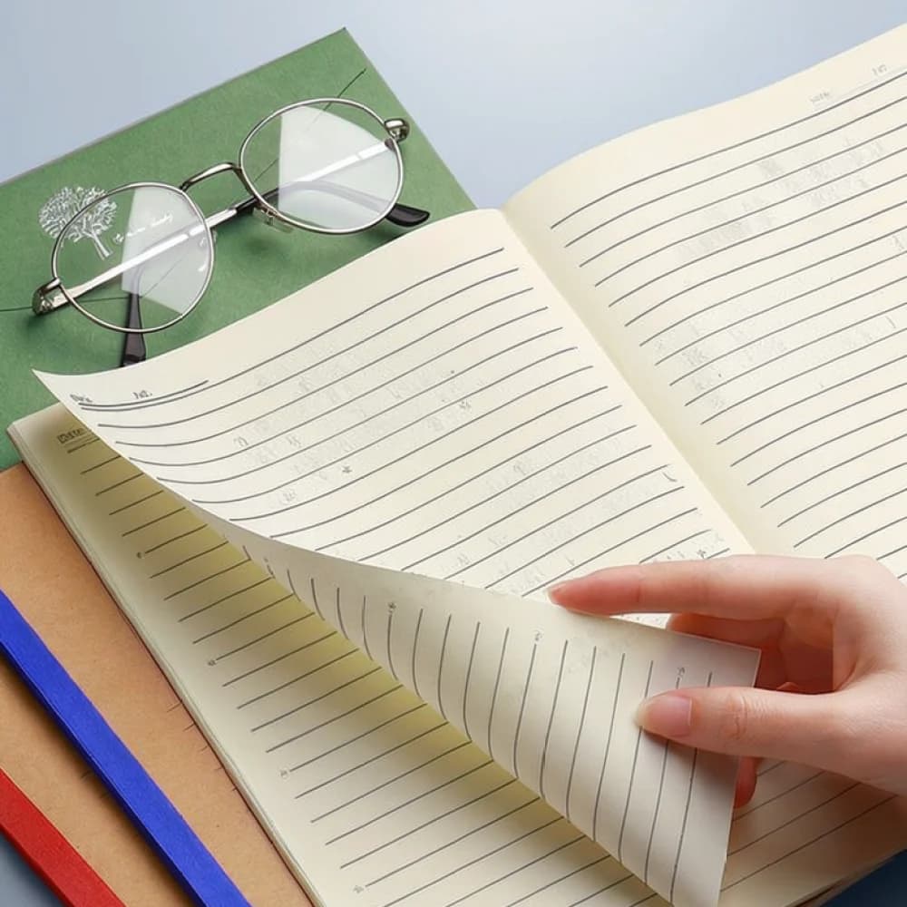 Elegant Notebook Planner Thick Paper Diary Notepad Lay Flat Binding Journal For Students Teachers Daily Schedule Book
