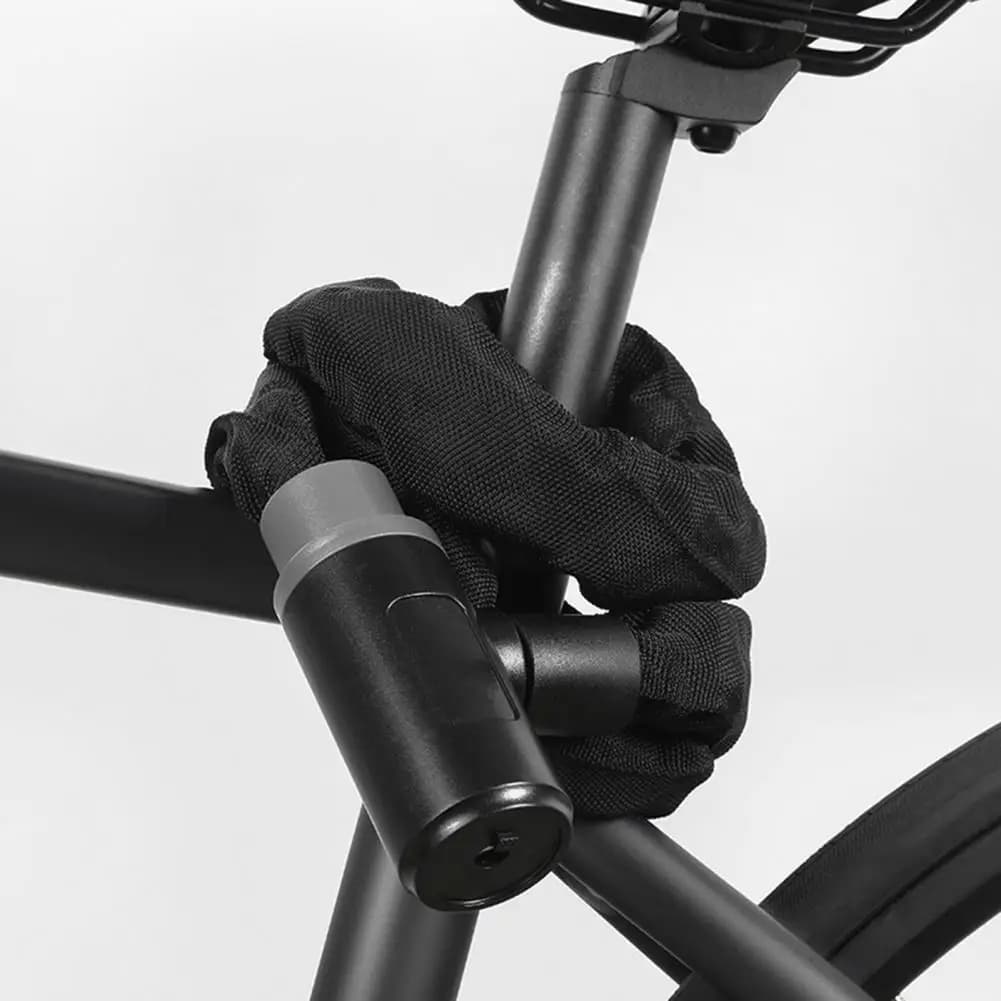 Lucchetto per bicicletta antifurto Lucchetto per bicicletta con nucleo in lega di zinco Lucchetto per catena per bicicletta impermeabile resistente con 2 per Mtb Road Mountain