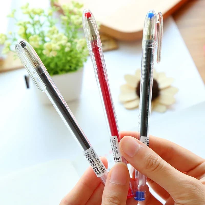 Penna gel PILOT importata dal Giappone WUMEI da 5 pezzi Penna da ufficio classica con aste trasparenti