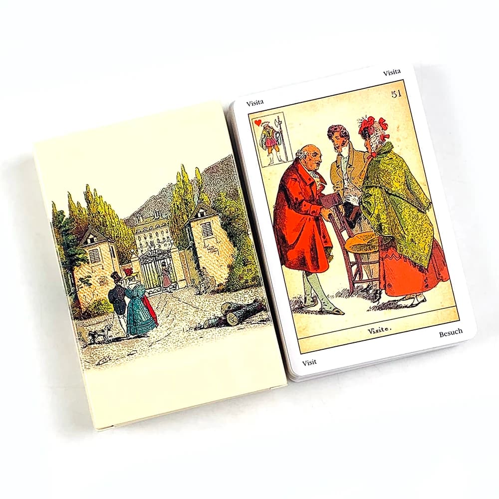 Nuovo gioco di carte Oracle, 52 carte per riunioni di famiglia, strumenti da gioco, eleganti e compatti, ideali per viaggi, divinazione e giochi di società