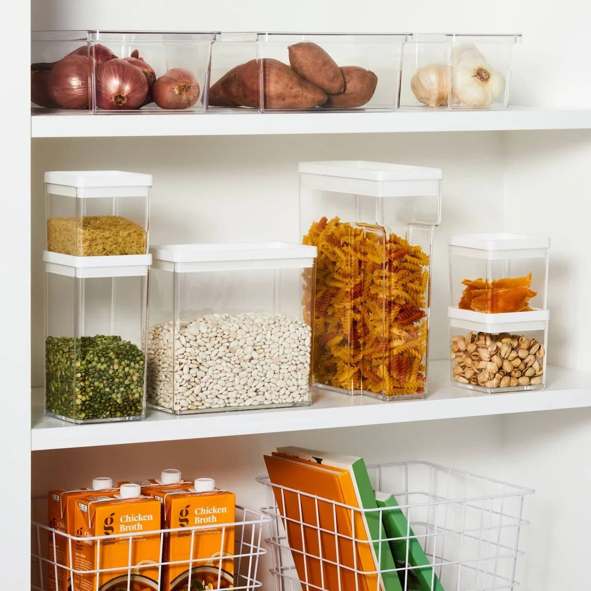 2.75c Short Square Plastic Food Storage Container
