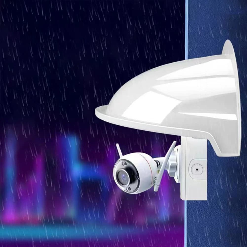 Telecamere di sicurezza Copertura resistente alle intemperie per esterni Facile installazione Copertura per protezione solare e pioggia per custodia protettiva per telecamera di sicurezza