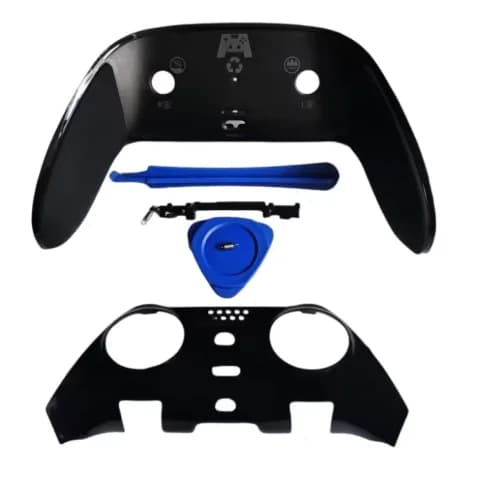 PS5 DualSense Edge Wireless Controller Front Shell Case Back Cover with Soft Silicone Grip DIY Replacement Accessories