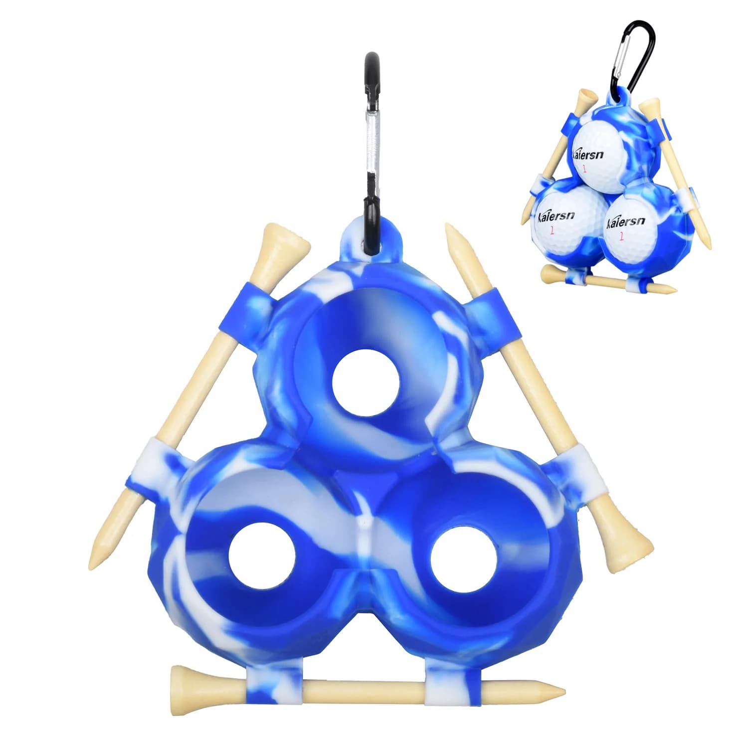 Nuova custodia protettiva portatile per mini pallina da golf Supporto per pallina da golf in silicone morbido con 3 magliette da golf