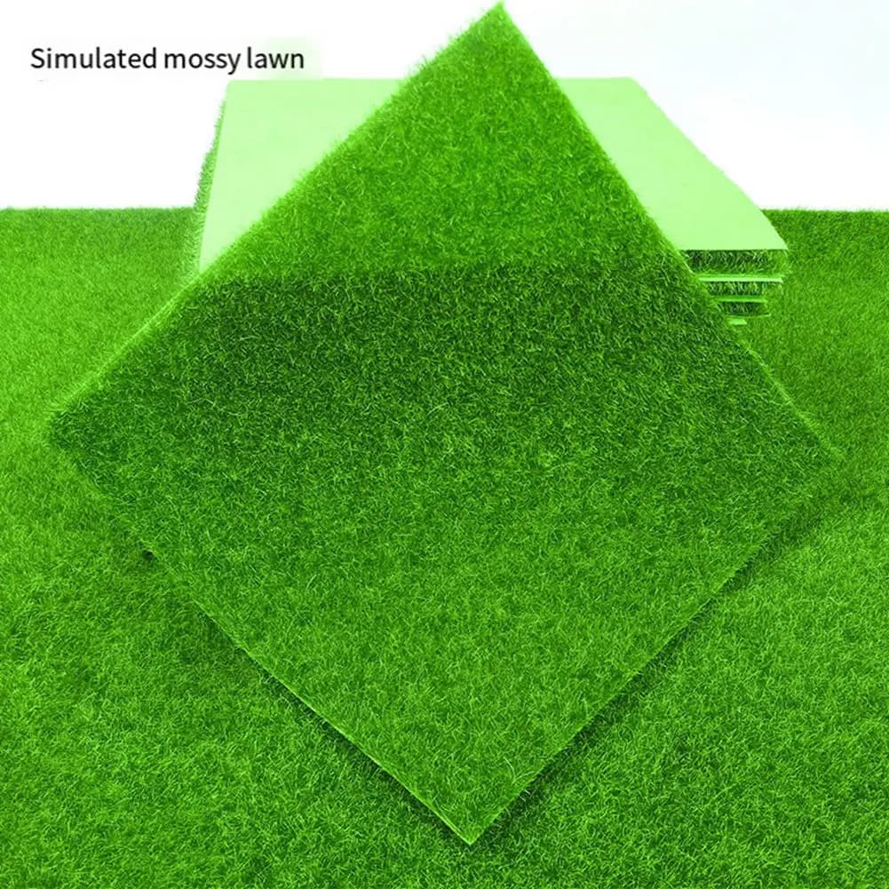 THIVN - Synthetic Grass Fai-da-te, Mini Simulation of Prato Floccato, Musk for Micro-Paesage and Gardening