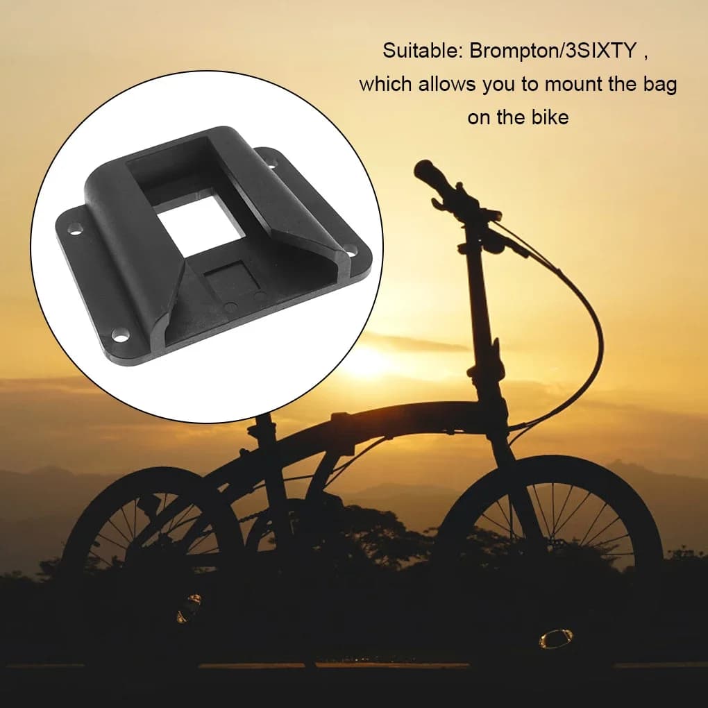 Bike Carrier Block Adapter With Screws Bag Rack Holder Front Carrier Block Mount Bike Part Accessory For Brompton Folding Bike